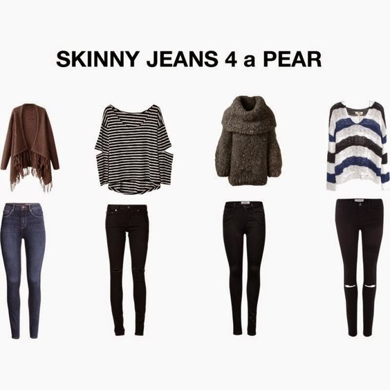 skinny jeans pear shape